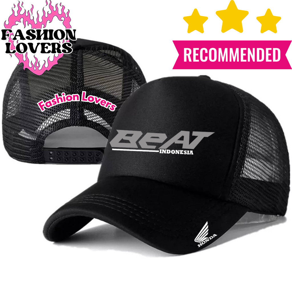 Fashion Loverz Topi Trucker HONDA BEAT - Topi Distro HONDA BEAT Logo - Topi HONDA BEAT Premium - Top