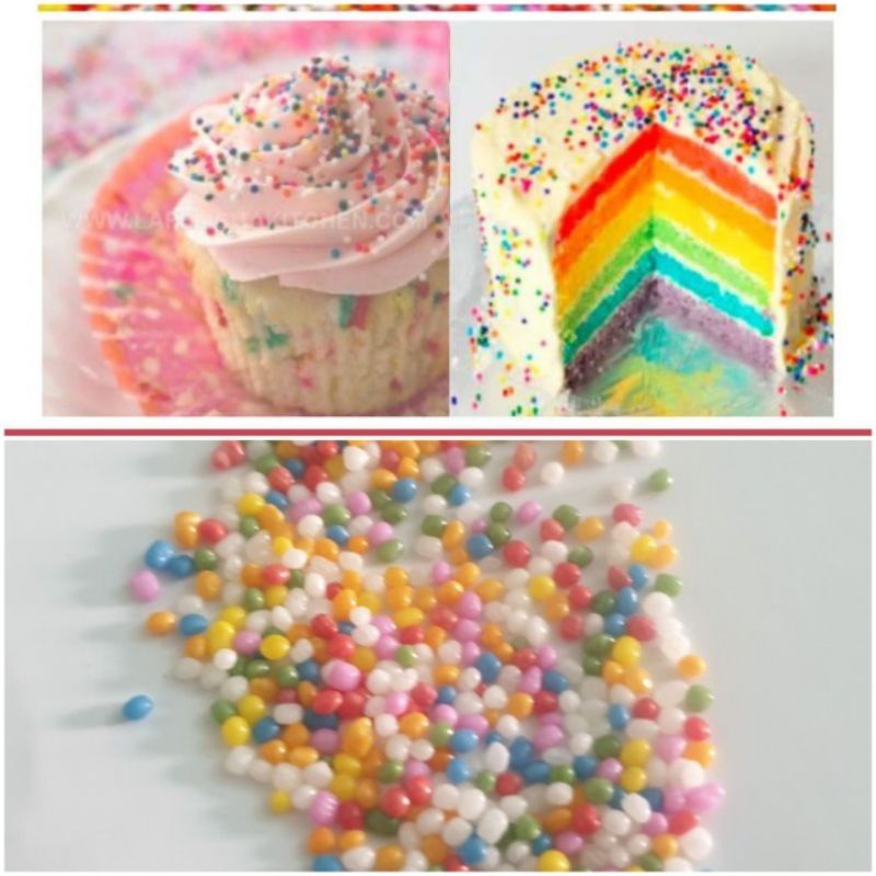 

sprinkle trimit topping warna warni 25 gram