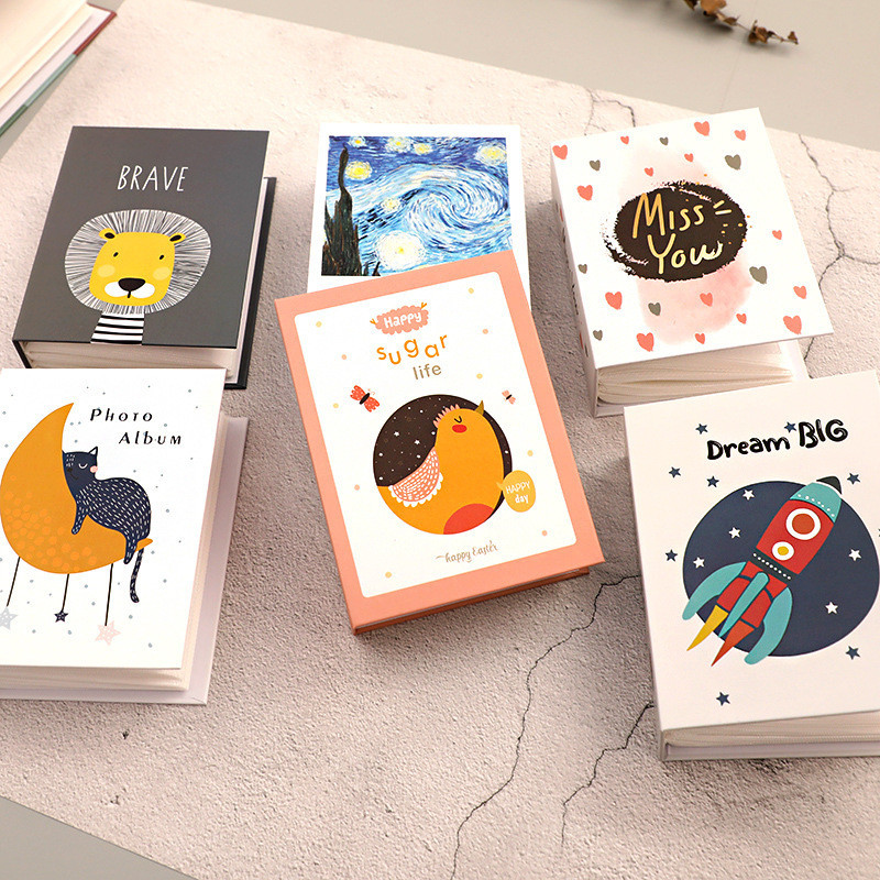 

7-inch Plastic-coated Photo Albums Cartoon Cute Photo Album