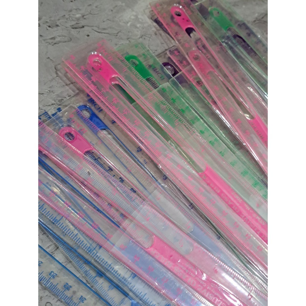 

J2 - Penggaris Plastik ATM Exclusive Glass Ruler 30cm
