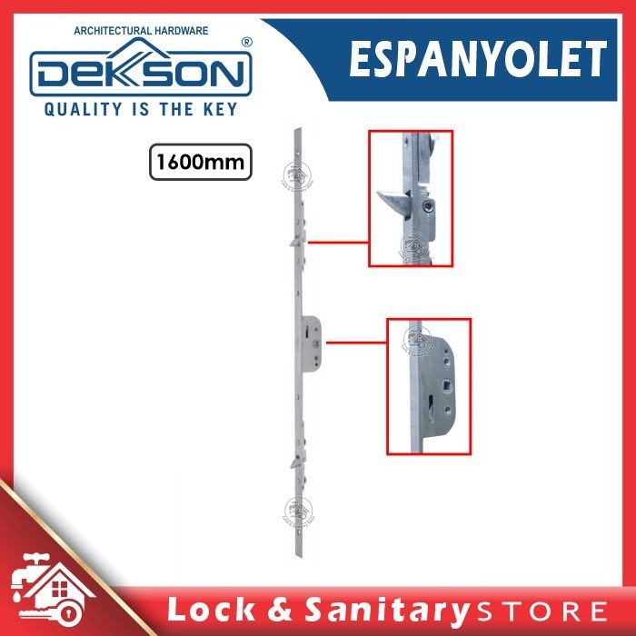 Espanyolet Espagnolette Dekson Dekkson 1600 MM SSS Kunci Jendela