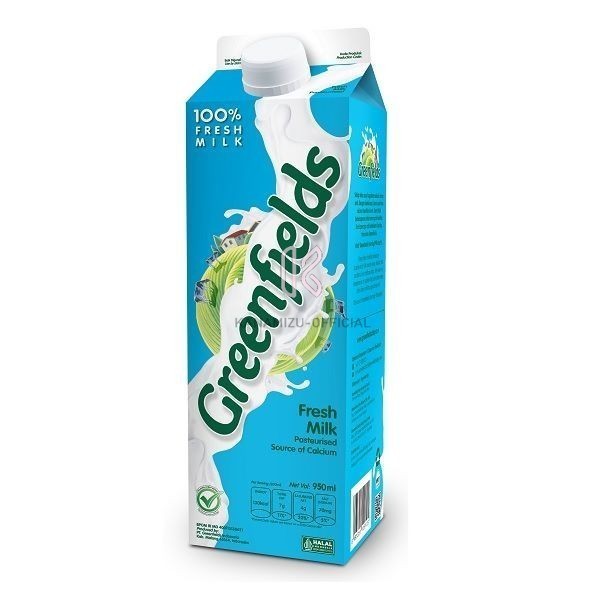 

Greenfields Fresh Milk Uht Full Cream Low Fat Pasteurisasi Segar Cair Halal Untuk Coffee Shop Susu 100% Plain 1000ml 1 Liter 950ml 1.89L Karton Isi 12 32 Pcs