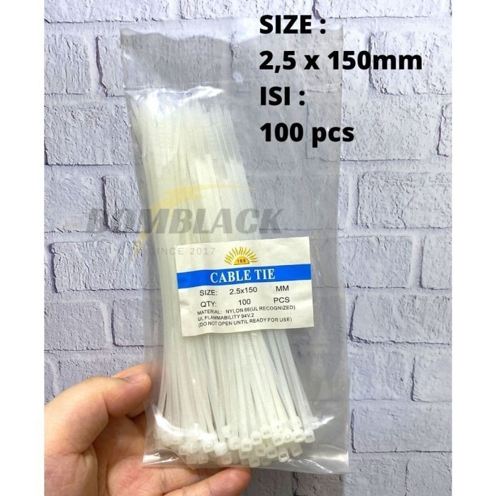 

TERMURAH Kabel Ties 20cm 20cm 100pcs 3,6 x 200mm Cable Ties Pengikat Kabel Tis