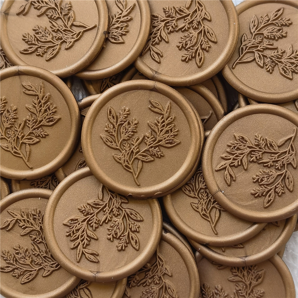 

15pcs Wax Seal Stickers Eucalyptus Leaf Pattern Wedding Envelope Seal Stickers For Invitaion Gift Wrapping DIY Crafts Decorate