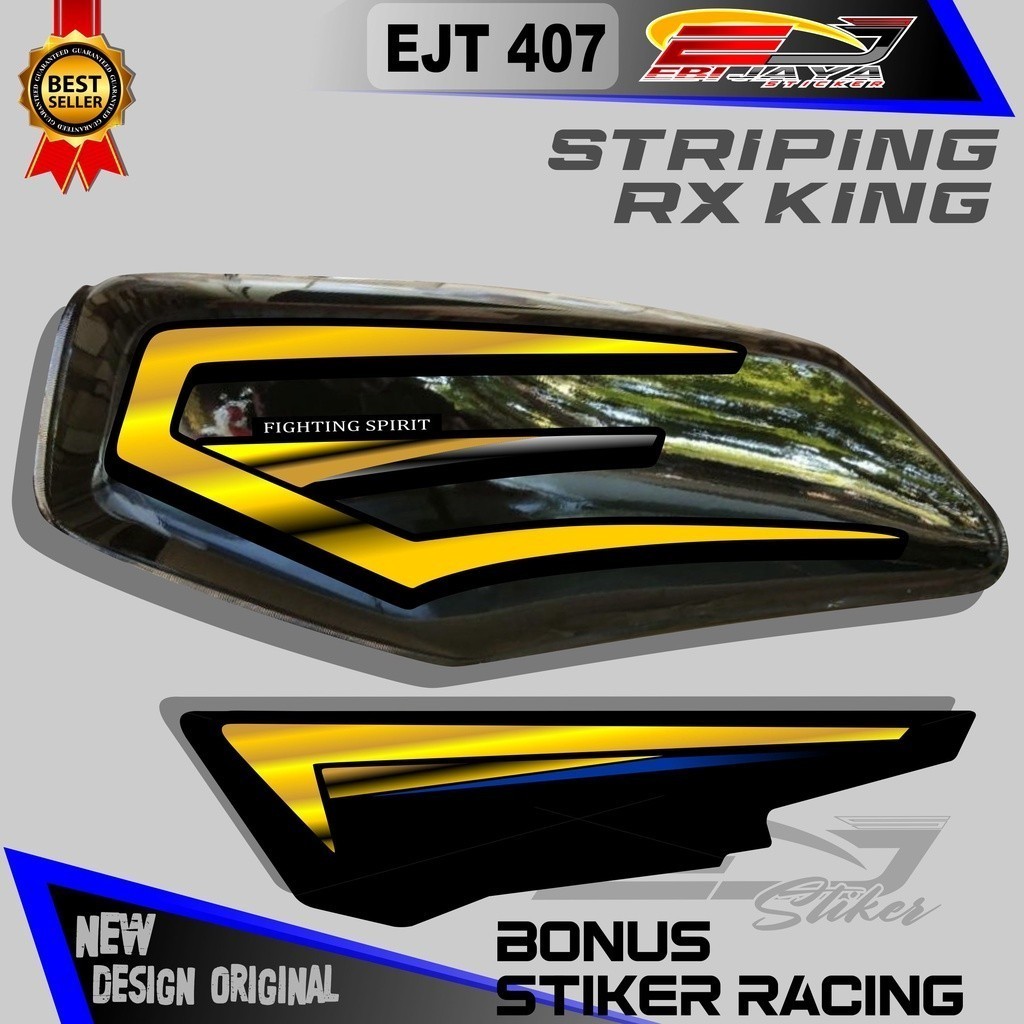 STRIPING VARIASI MOTOR RX KING RX SPESIAL KING COBRA STIKER LIS BODY MOTOR