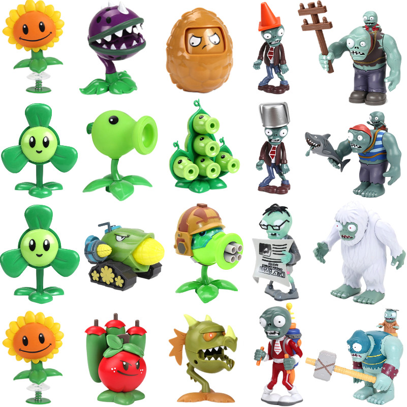 1PCS Plants Vs Zombies Action Figures Peashooter Children Toys Gargantuar Potato Mine Chomper