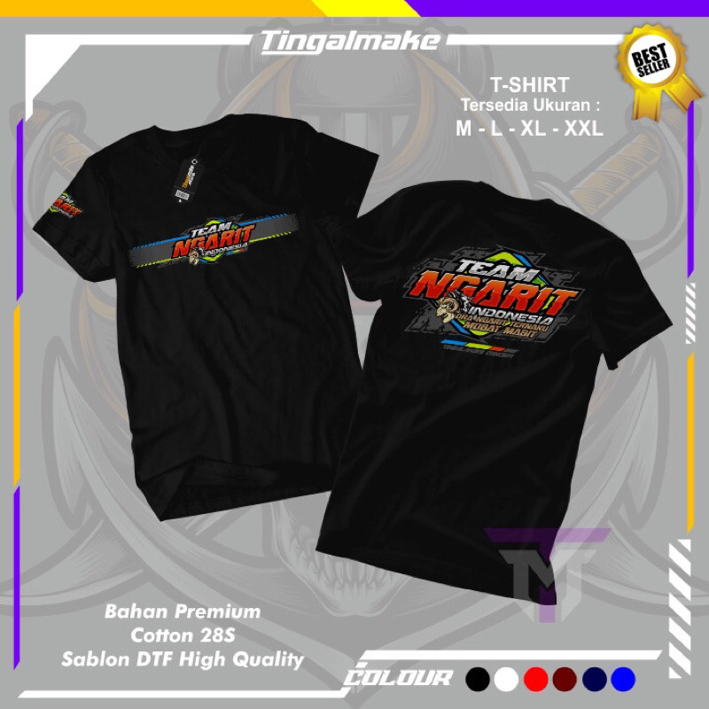 Baju Kaos Team Ngarit Indonesia Kaos Viral Sobat Ngarit Indonesia Pria & wanita T-shirt Premium ~ Fr