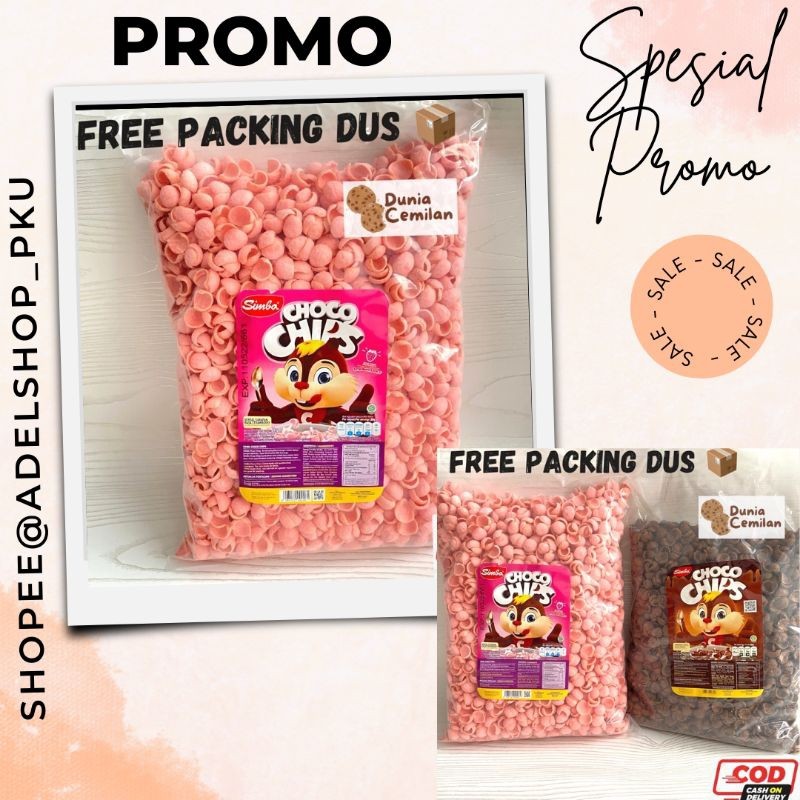 

(FREE BUBBLE DAN DUS) Choco Chips / Choco Crunch / Coco Simba Bulky Richeese Nabati