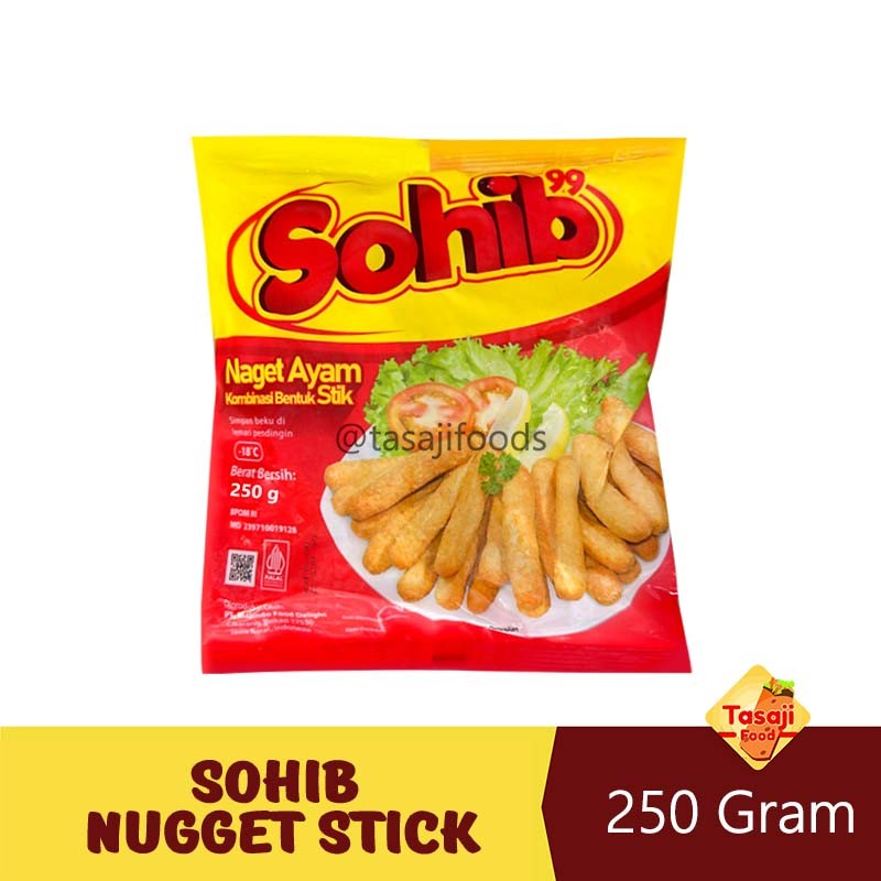 

Sohib Chicken Nugget Stick 250gr Nugget Ayam