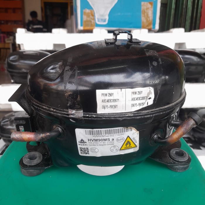 Kompresor kulkas inverter polytron cabutan HVM90 MSA R.600a