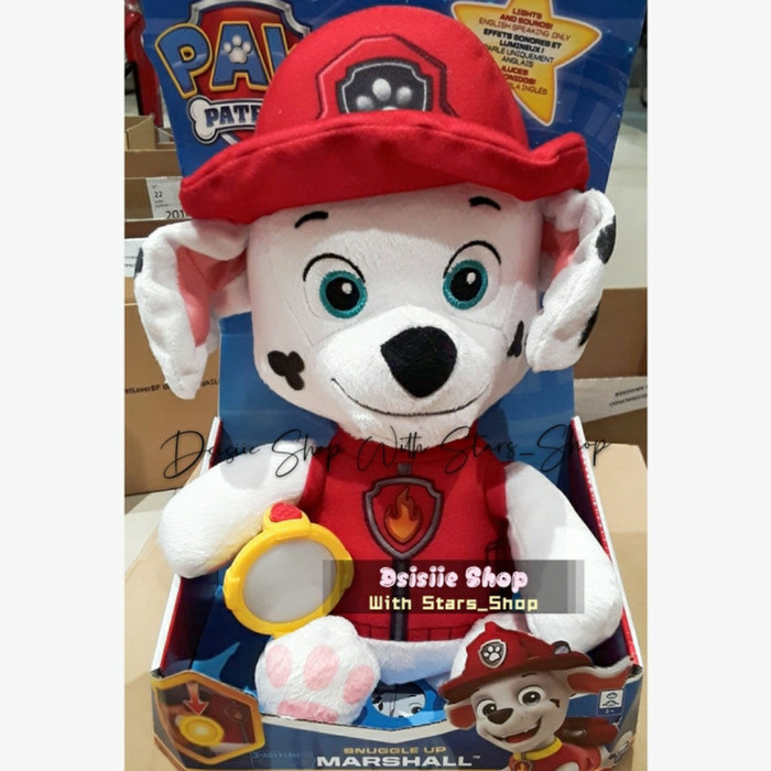 Paw Patrol Snuggle Up Marsha And Skye Original / Boneka Paw Patrol - Putih