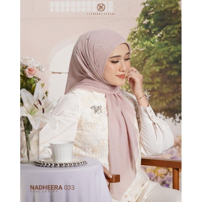KERUDUNG NADHEERA 033 VOAL PAYET NADHEERA LUXURY ORIGINAL BRAND