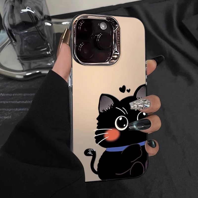 Kotak Lucu Anak Kucing Cinta case Hp Iphone 11 Pro Max Xs Xr 12 13 14 15 Plus