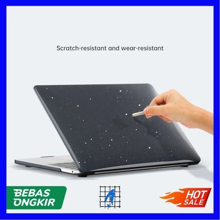 Cover Case for MacBook Air Pro Full Protection Flat Luxury Glossy Glitter - MacBook, Air 13 2022