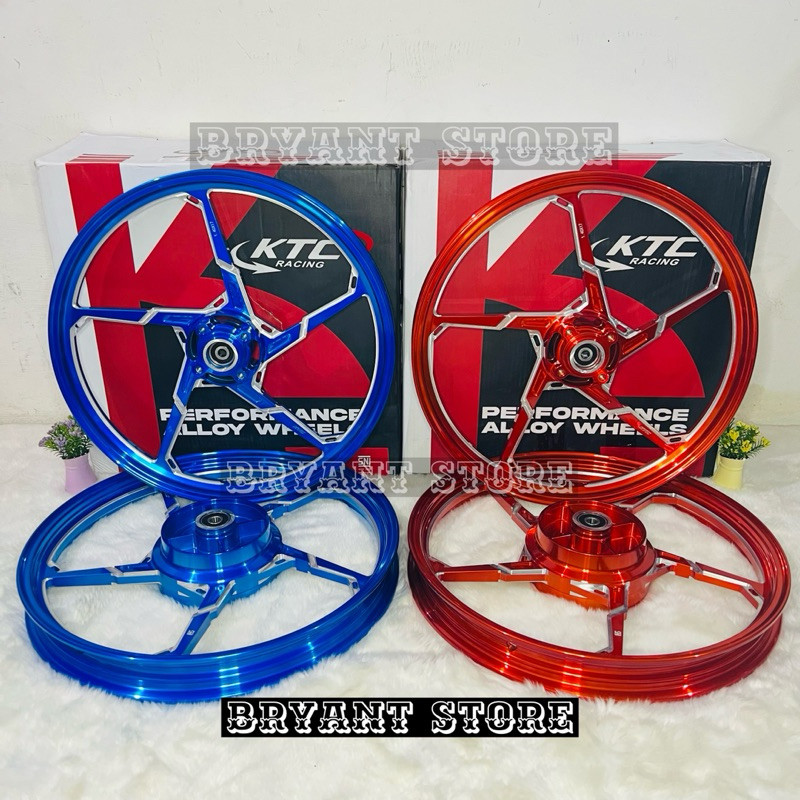 KTC RACING ORIGINAL VELG PIVOT TWO TONE CNC JUPITER Z RING 17 ALLOY WHEELS PALANG 5 140x17 160x17 AK