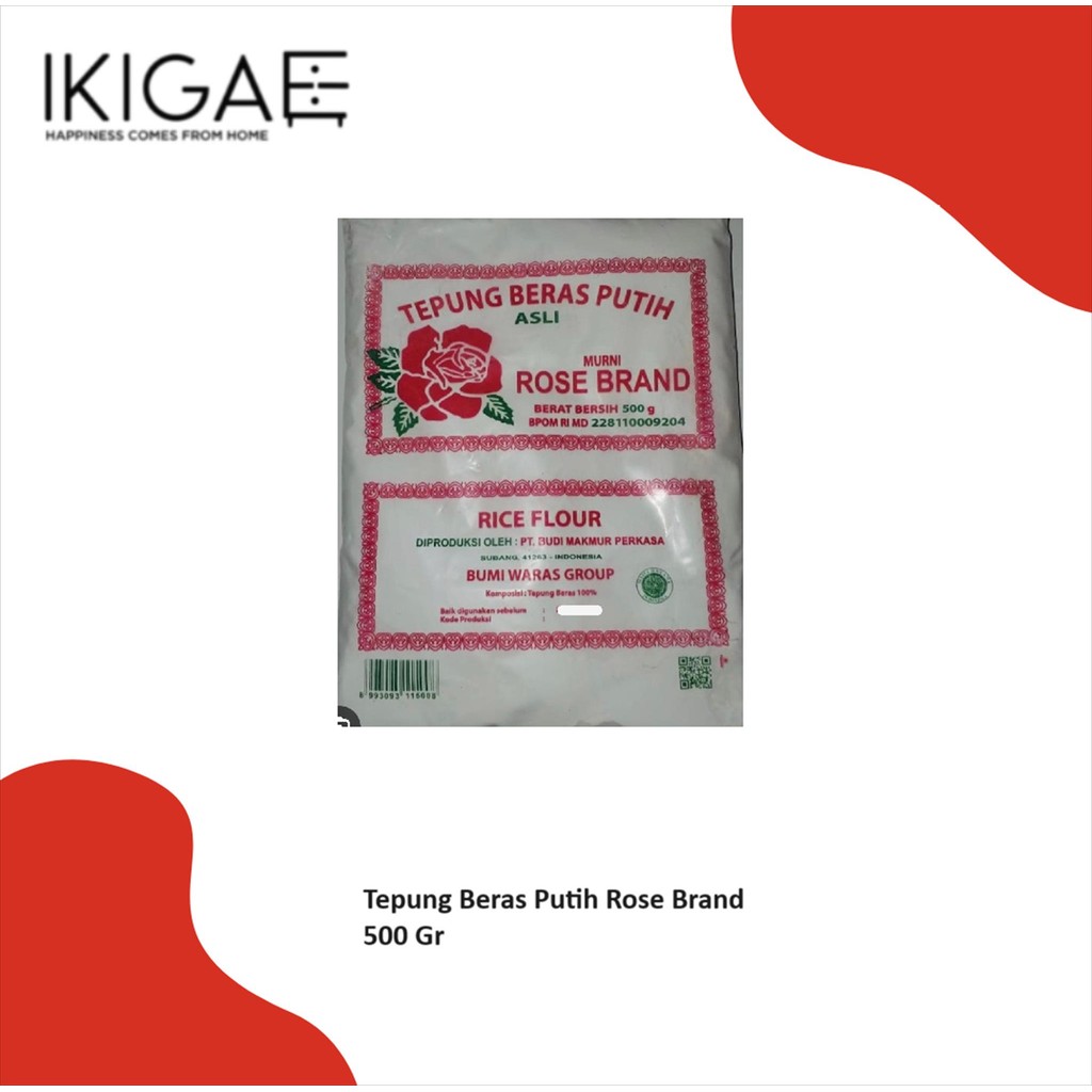 

ROSE BRAND TEPUNG BERAS PUTIH KEMASAN 500 GR ORIGINAL !!!