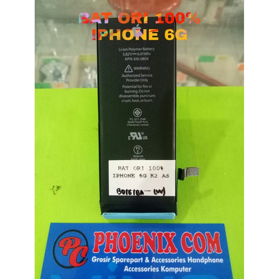 BAT ORI 100% IPHONE 6 BATTERY ORI 100% IPHONE 6G