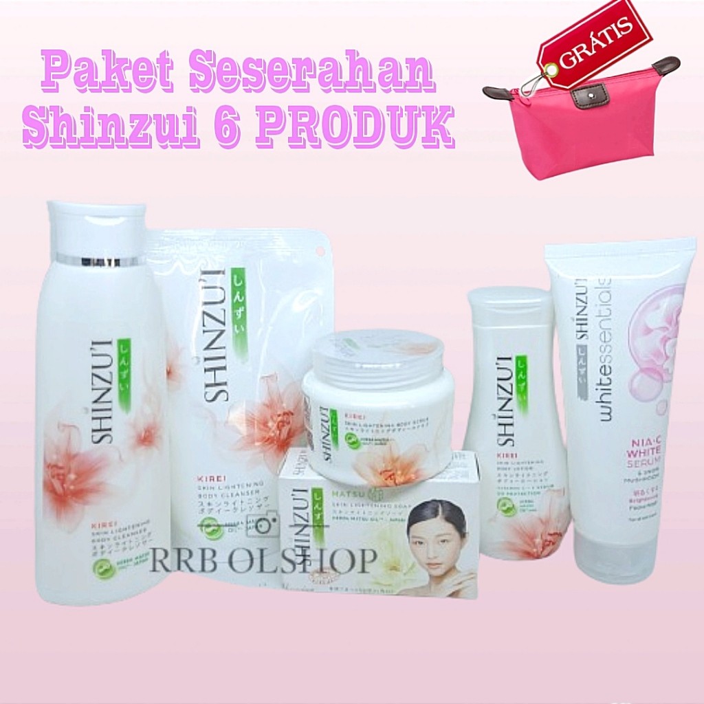 PAKET SESERAHAN SHINZUI 6 PRODUK GRATIS TAS KOSMETIK / PAKET SHINZUI / PAKET KECANTIKAN