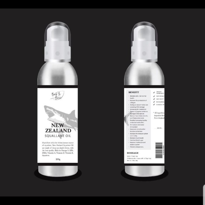 Back to Basic New Zealand Squalene Oil minyak hati ikan hiu