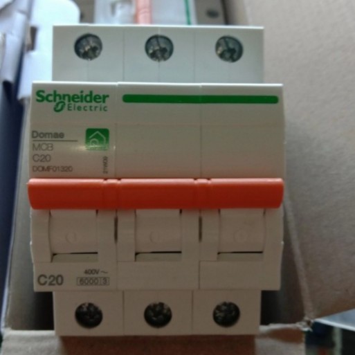 MCB Schneider 20A 3phase - 20a