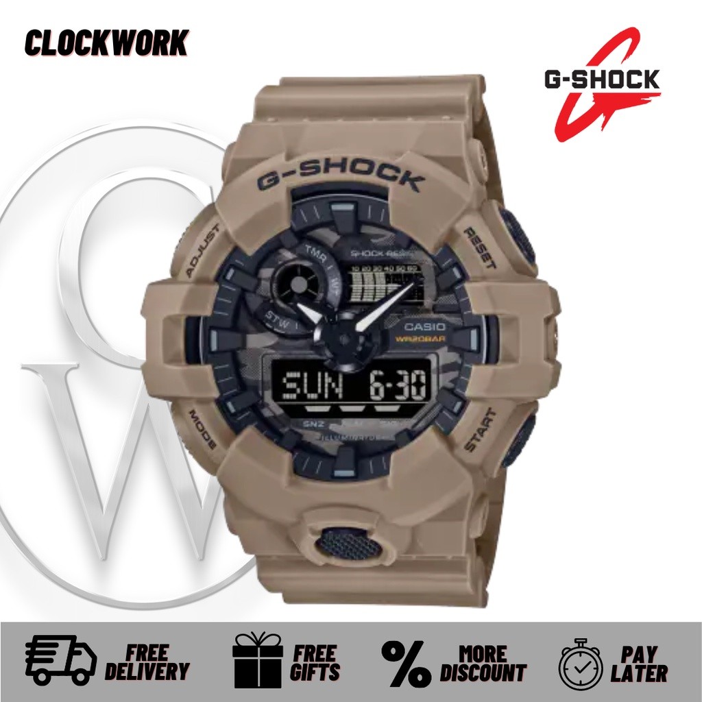 Jam Tangan CASIO G-SHOCK GA-700CA-5A / GSHOCK GA 700CA 5A ORIGINAL