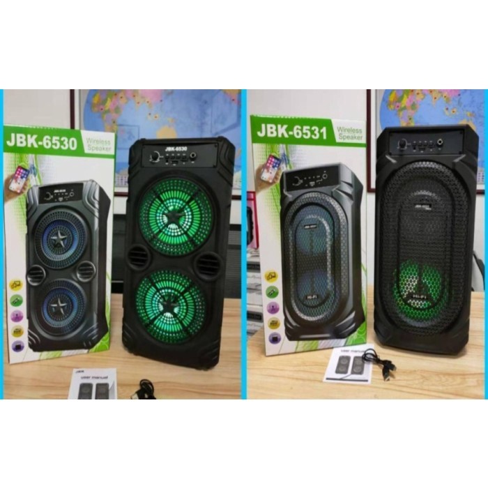 Speaker Bluetooth + Mic JBK-6531 6''inchi Double Speaker JBK6531