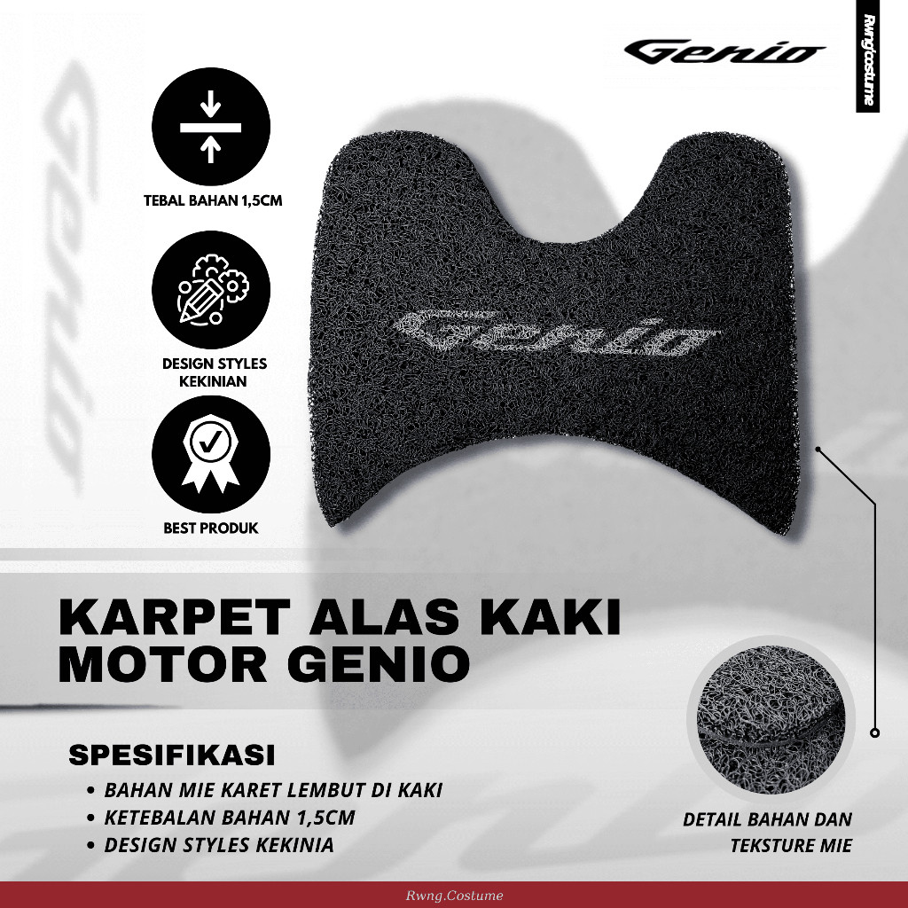 Karpet Alas Kaki Motor Genio / Karpet Motor Genio
