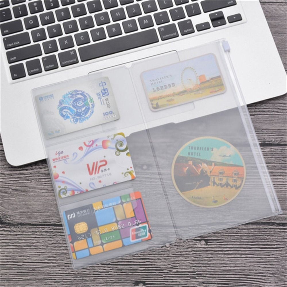 

1Pc PVC Zipper Bag For Travelers Journal Planner Card Holder Storage Notebook Storage Bag Journal Planner Accessory