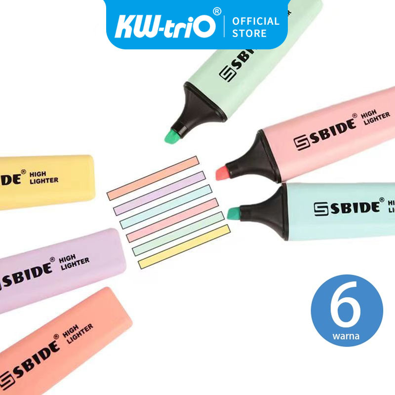 

Stabilo Highlighter BOSS Original （1 pcs）/6 warna stabilo Pastel Highlighter Marker Pen Spidol Warna Warni