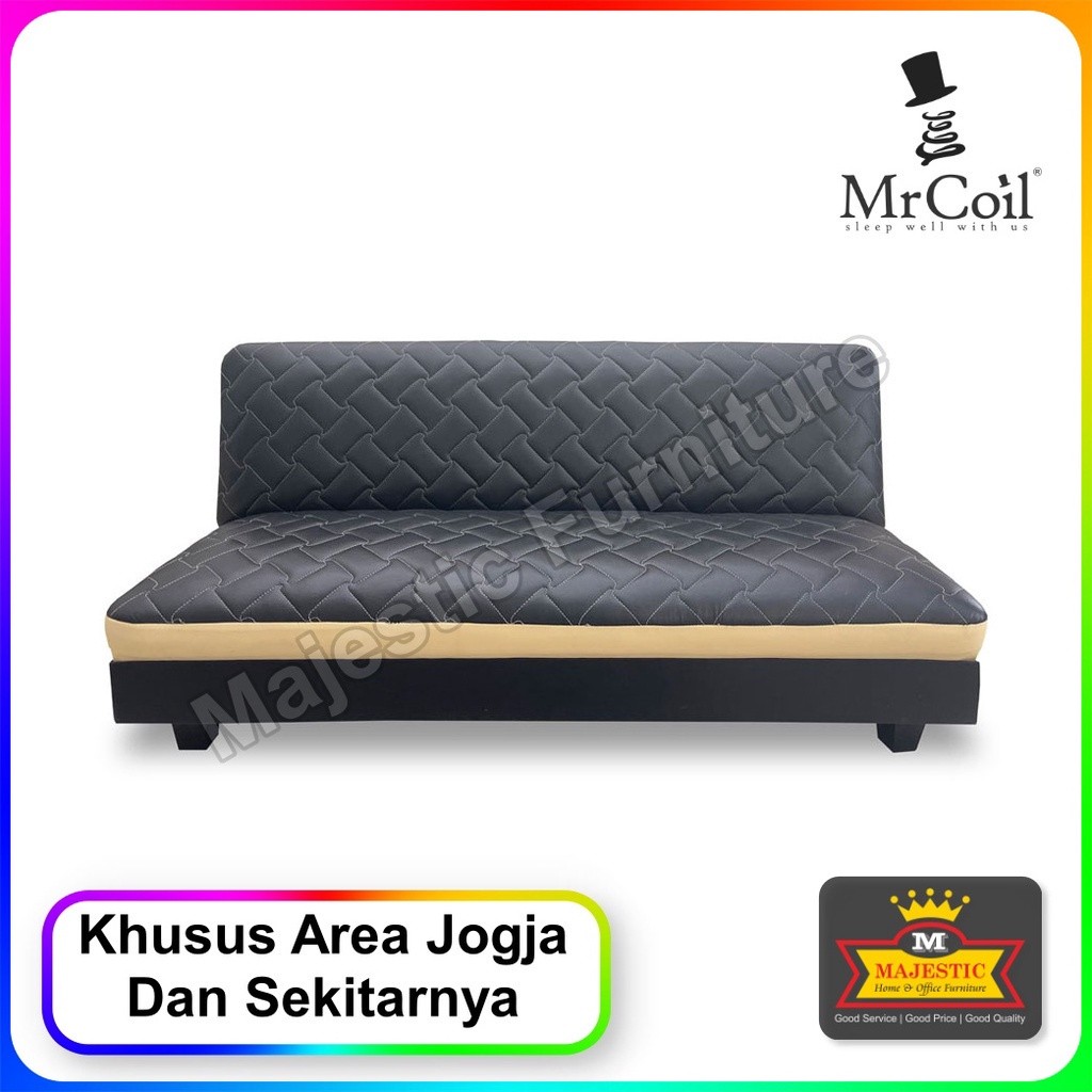 Sofa Bed MrCoil Eco Hitam - Jogja
