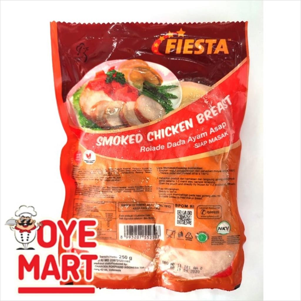 

FIESTA SMOKED CHICKEN BREAST 250GR ISI 10