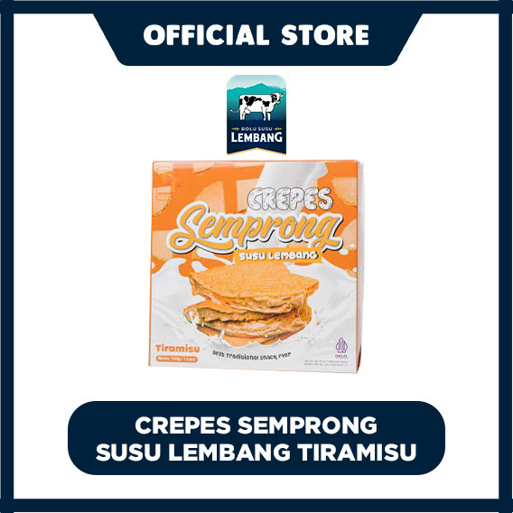 

Crepes Semprong Susu Lembang Tiramisu