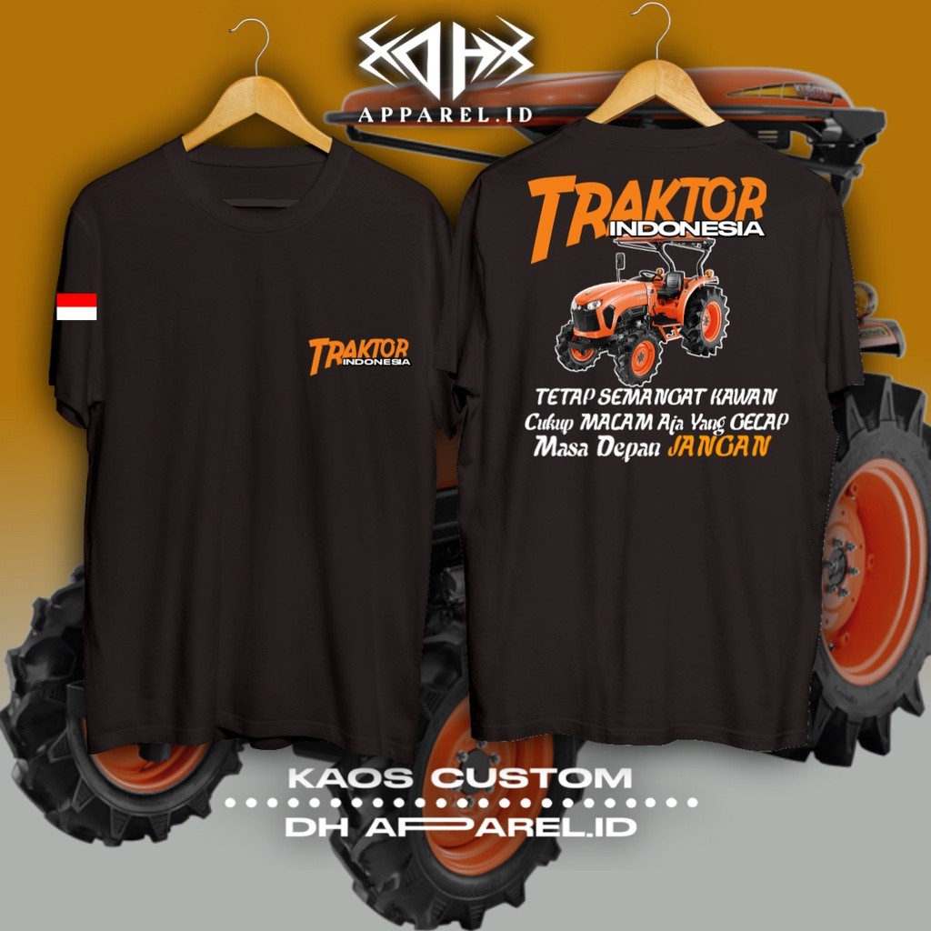 KAOS TRAKTOR SAWAH RODA 4 TERBARU EDISI DHAPPAREL.ID