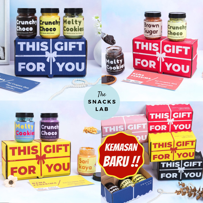 

PROMO!! - HAMPERS CRUNCHY CHOCO JAR by snack lab gift box / souvenir / parcel - Navy Blue, Medium Box (3x)