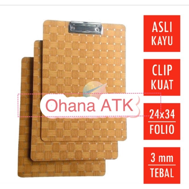 

Clip board / papan dada / papan ujian / papan jalan triplek