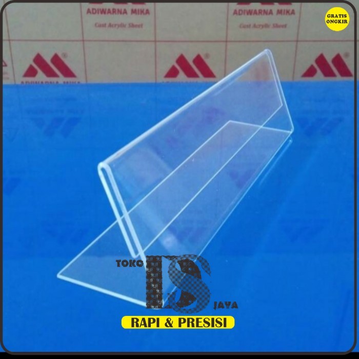 

Display Acrilyk papan nama meja 6x20cm