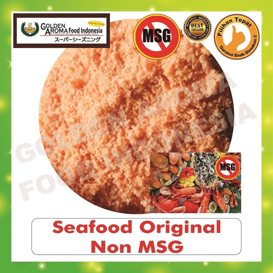 

Bubuk Tabur Rasa seafood Original Non MSG 1Kg Bumbu Masak Serbaguna Halal Murah Seasoning Powder