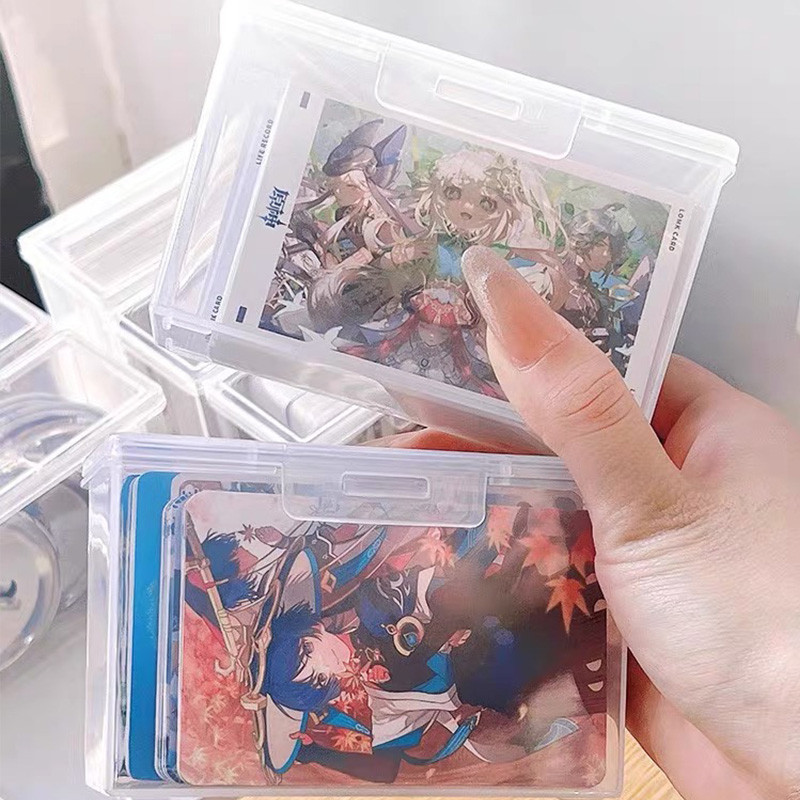 

Korean Mini Idol Photo Storage Case Kpop Album Photocards Small Card Collection Organizer Plastic Photo Card Holder Box With Lid