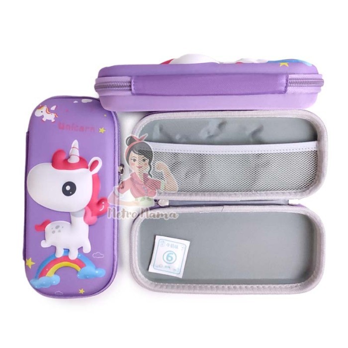 

[Best] Tempat Pensil Anak Sekolah Perempuan Timbul 3D EVA Kuat dan Murah - Cute Uni Purple