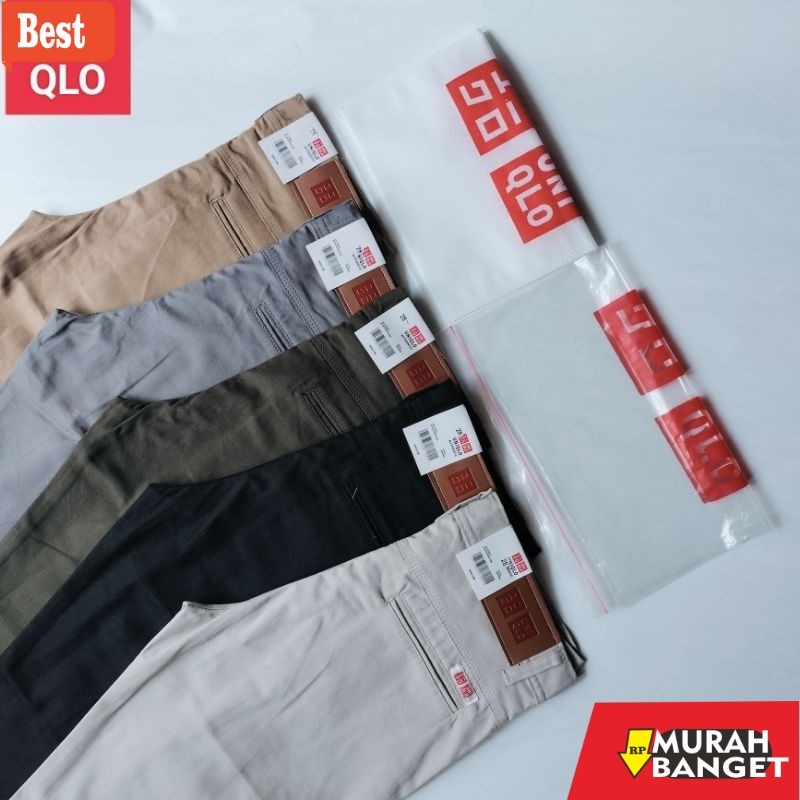 celana cargo panjang pria celana chinos UNIQLO panjang slim fit / celana chinos pria / celana pria t