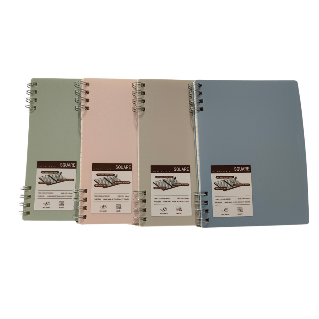 

Spiral Notebook Grid Line A6 M&G #APNDD001 Buku Kotak Kecil A6 4 Warna 60 Lembar - SHAGB