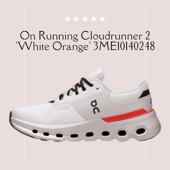 Sepatu On Running Cloudrunner 2 'White Orange' 3ME10140248 - Putih