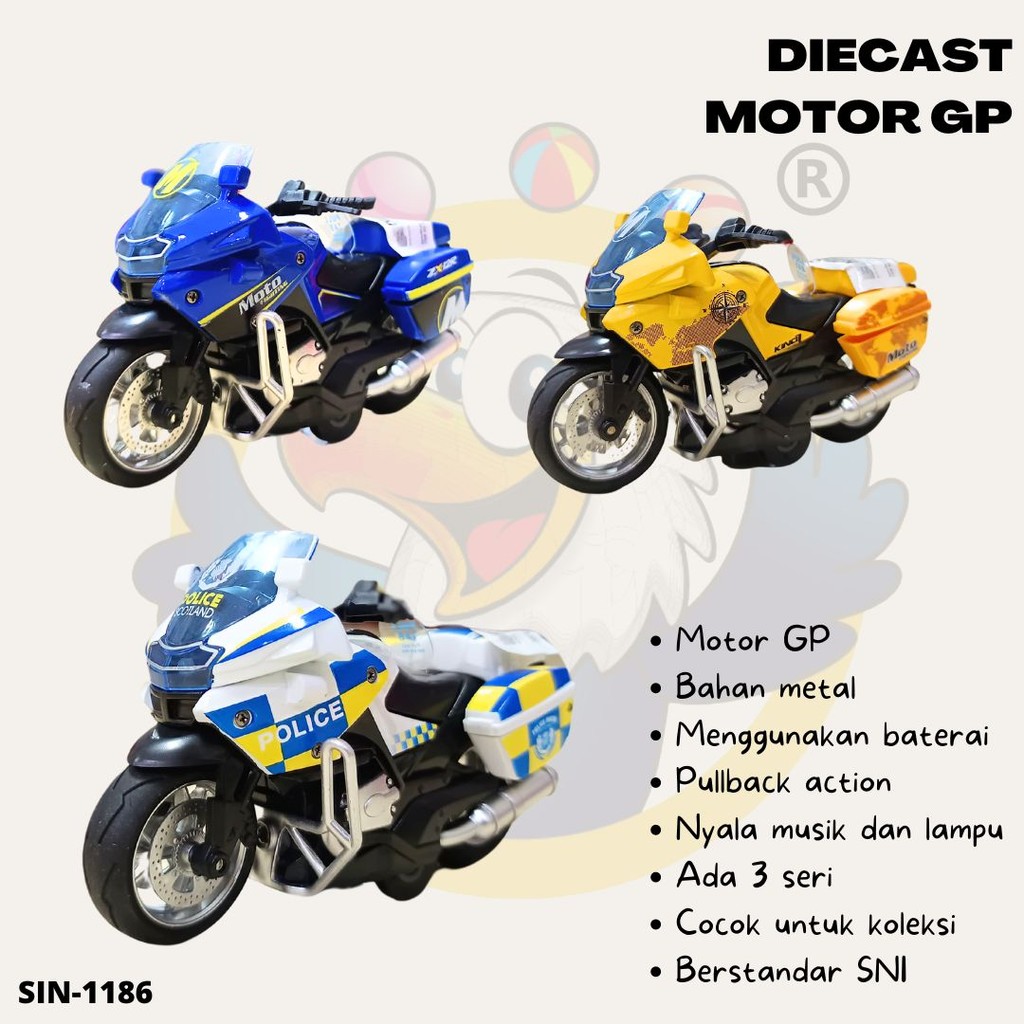 DIECAST MOTOR GP/MAINAN ANAK MOTOR GP