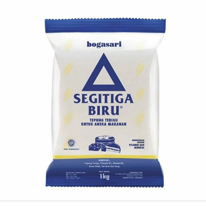 

Segitiga biru Tepung Terigu Bogasari Kemasan 1Kg