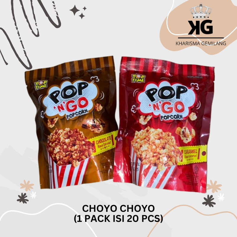 

KG - POPCORN POP ‘N’ GO 20g (VARIAN 1 PCS) Snack Jagung Manis Caramel Coklat Cokelat Anak Dewasa Murah