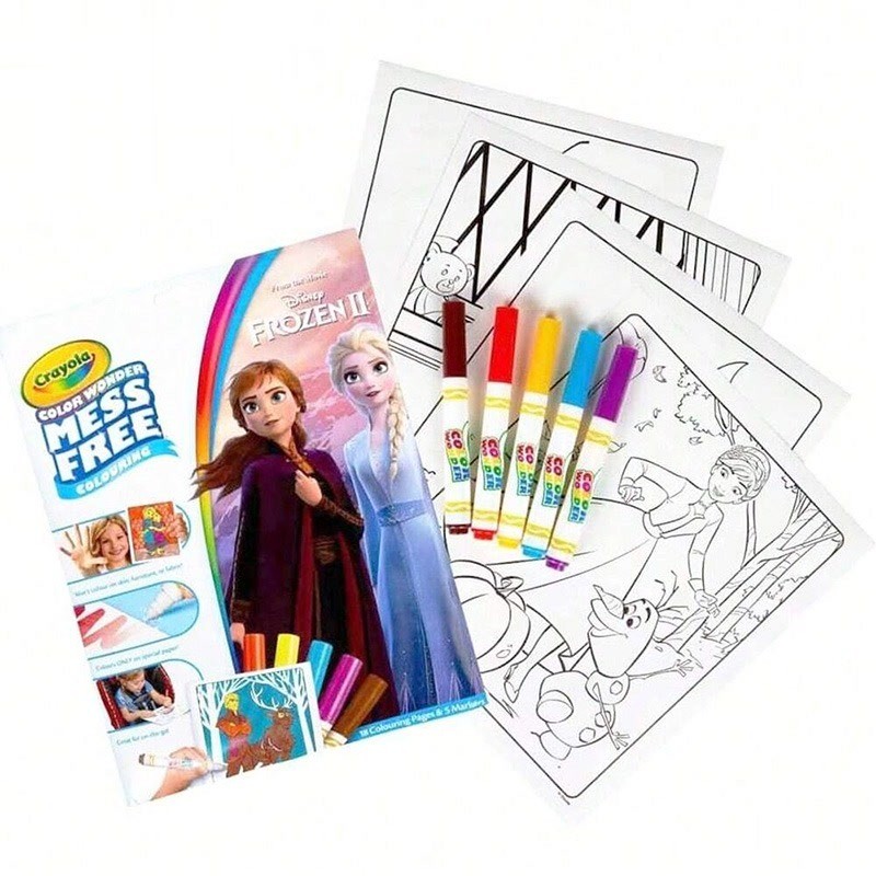 

Color Wonder Frozen Coloring Pages & Markers, Mess Free Coloring, Gift For Kids, Age 3, 4, 5, 6 (Styles May Vary)