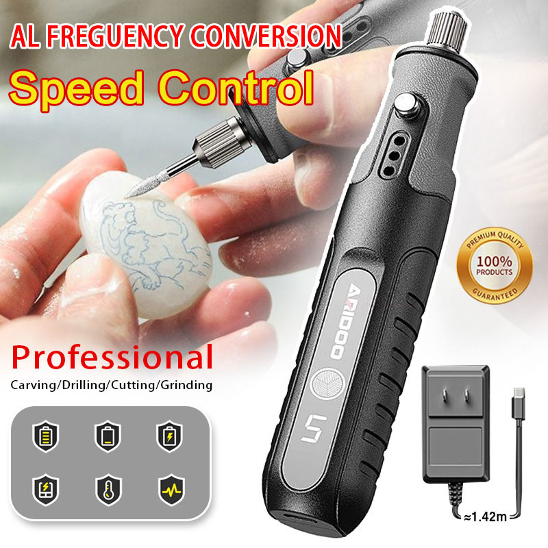 Bor Mini 12V DC 15000 RPM Mini Drill Electric Engraver Grinder Gerinda Electrik Listrik / Alat Ukir 