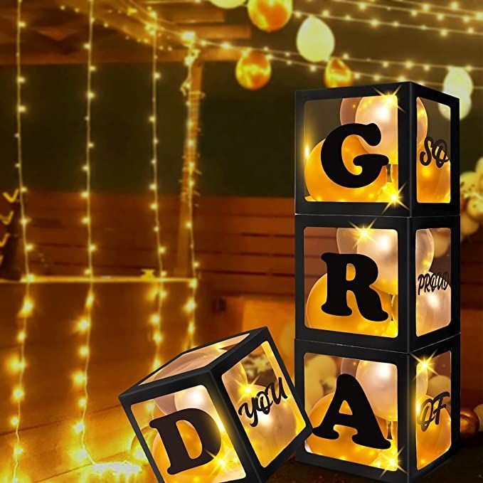 BOX BALON HURUF TRANSPARAN BLACK / BOX BALON DEKORASI TRANSPARAN / BOX BALONASIA BLACK TERLARIS