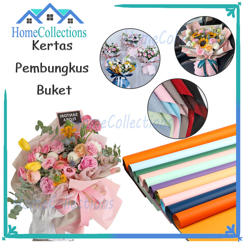 

(20 LEMBAR) Cellophane Bicolor Pastel Flower Wrap/Kertas Bunga Wrapping Paper/Flower Wrapping Cellophane Paper Bi Color