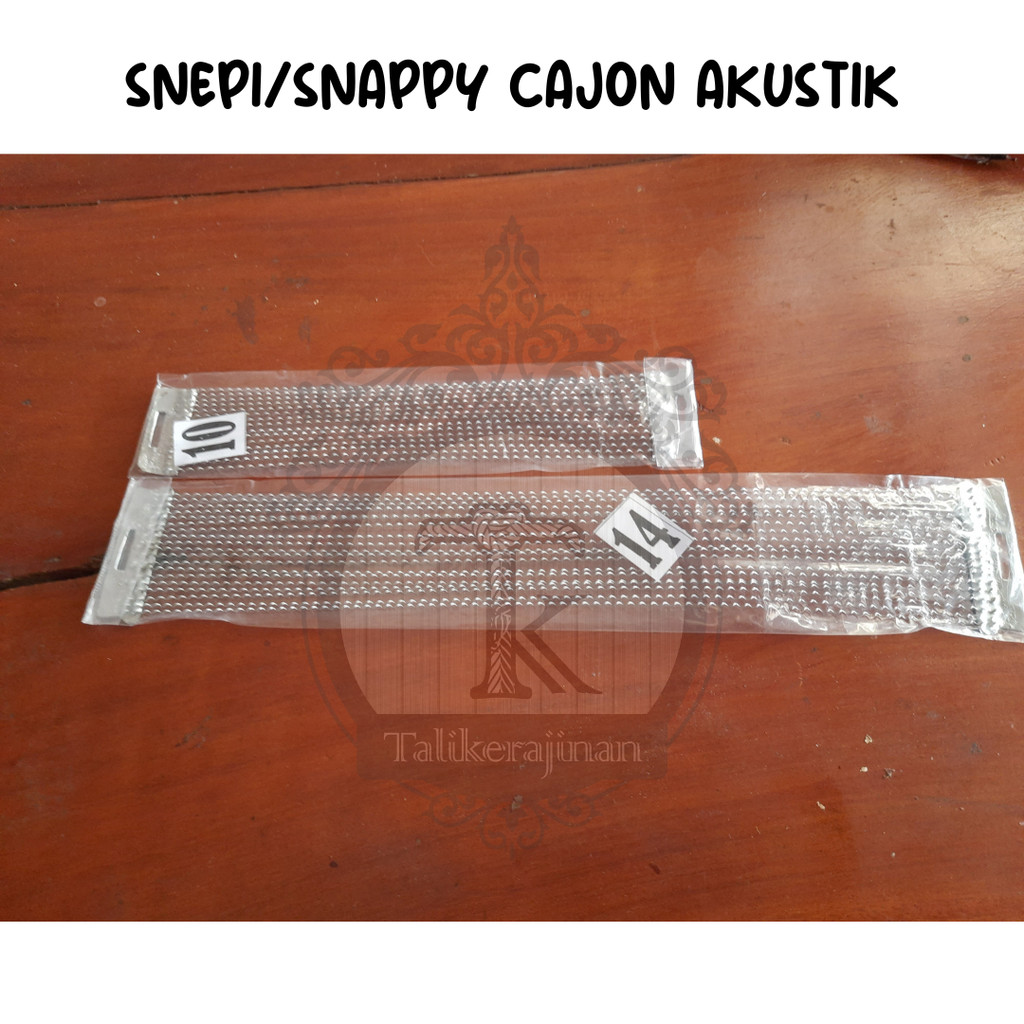 Snepi Snappy Senar Cajon Akustik Senar Drum Ukuran 10" 14" Inch